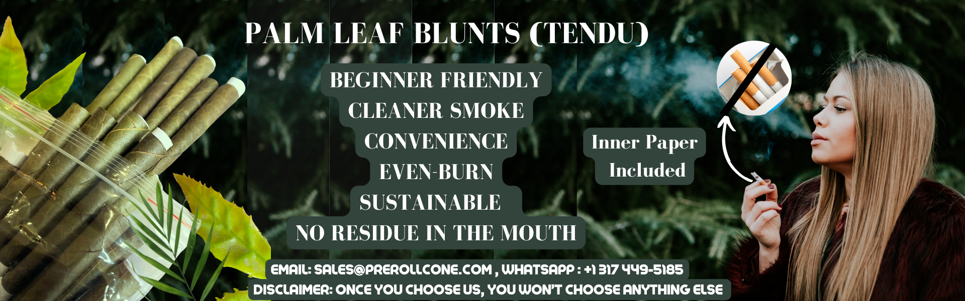 Palm Leaf Pre-Rolled Cones, palm leaf blunts, cornhusk filter, paper filter, smooth smoke, clean smoking experience, luxury smoking, eco-friendly cones, biodegradable, sustainable smoking, convenient pre-rolled cones, natural smoking, elegant smoking solution.