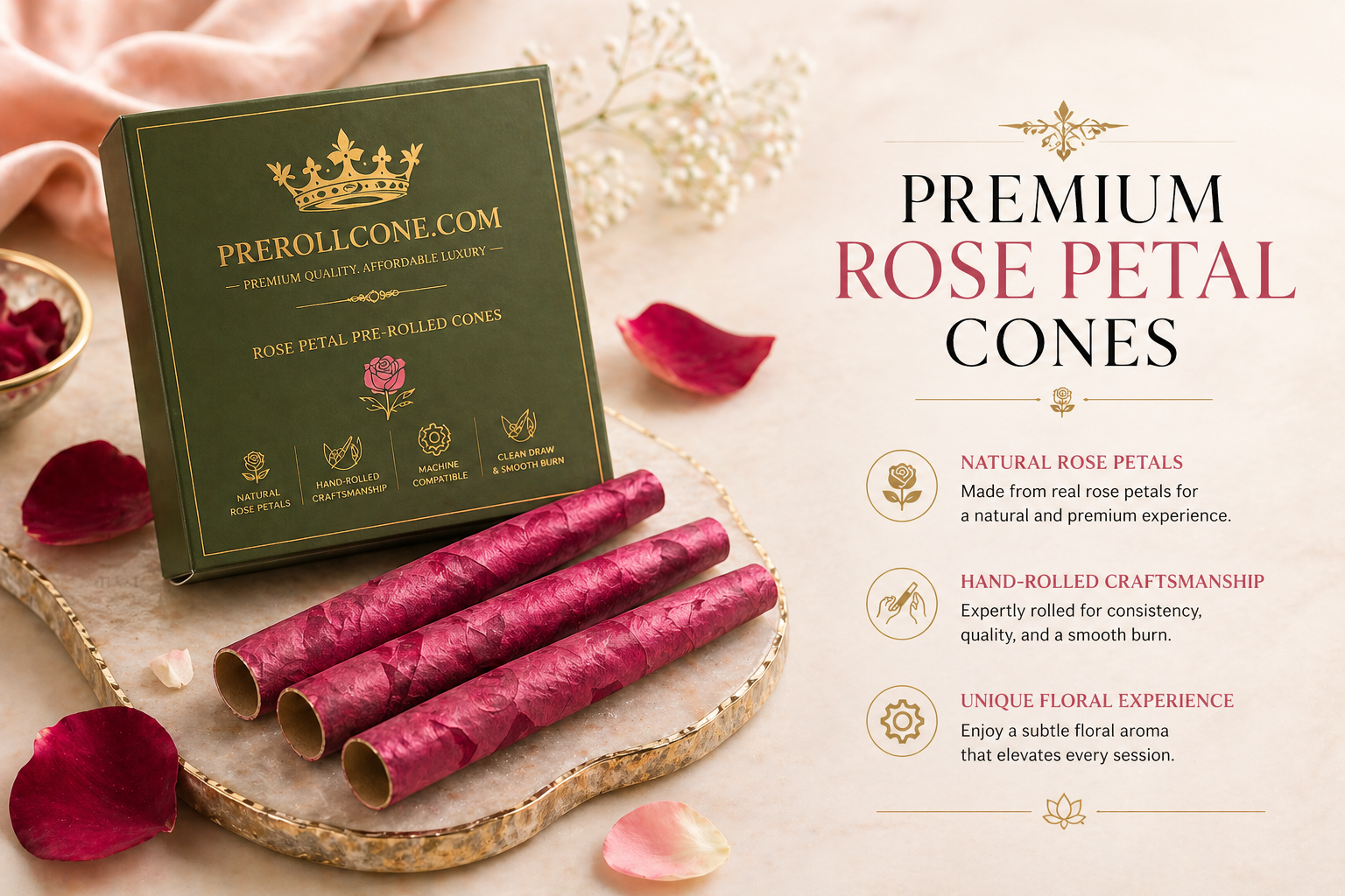 Rose Petal Cones - Pack of 50 - Image 4