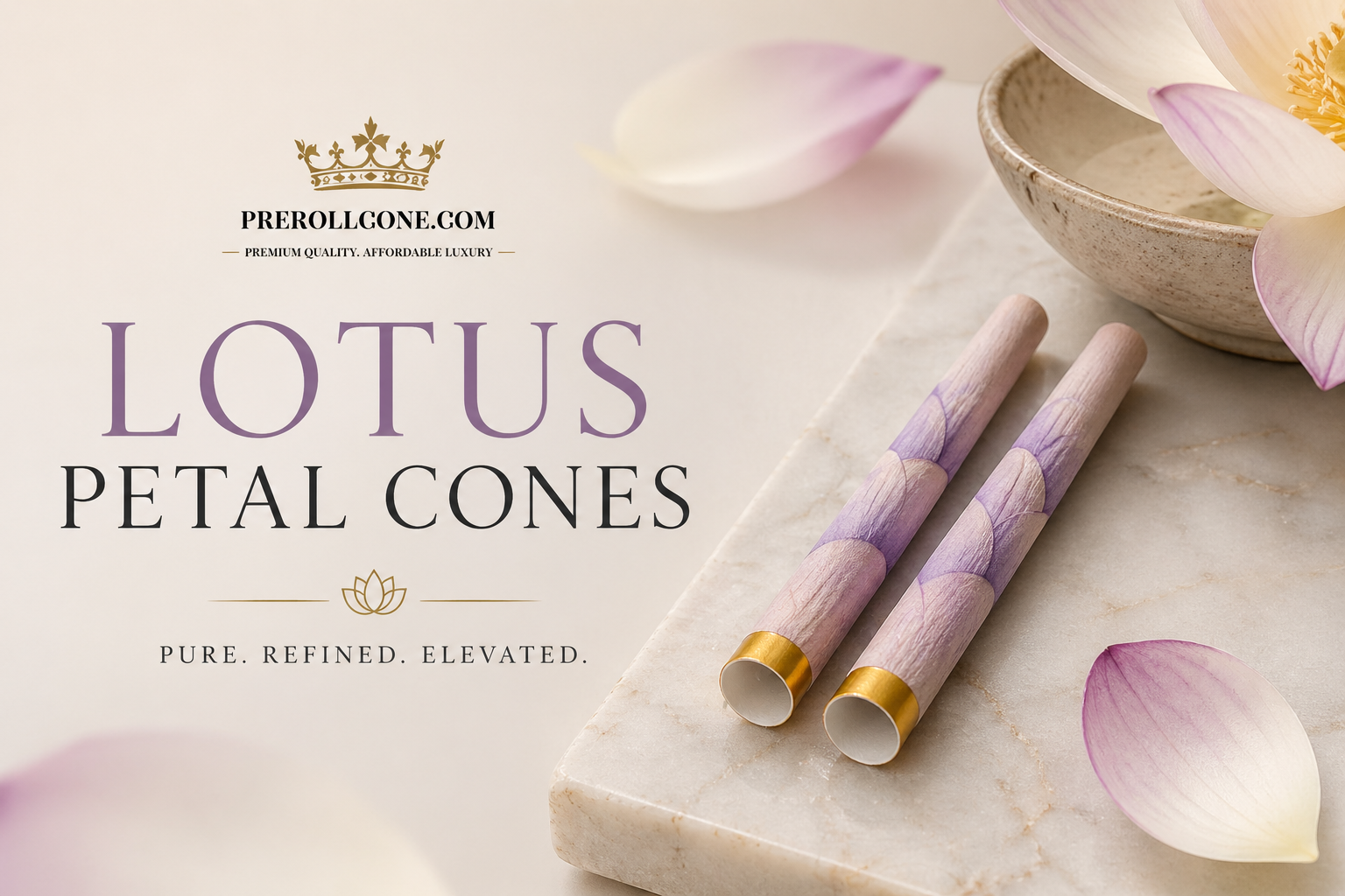 Lotus Petal Cones - Pack of 50