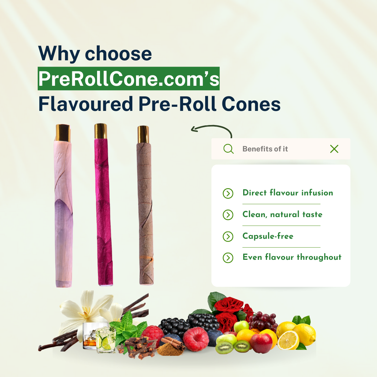 Flavoured Rose Petal Pre-Roll Cones- box of 250 - Image 3