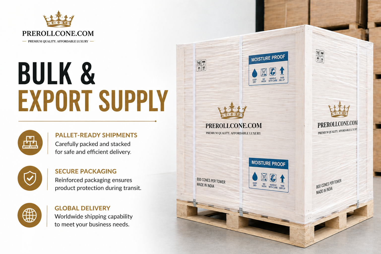 bulk pre-roll cone manufacturer packaging